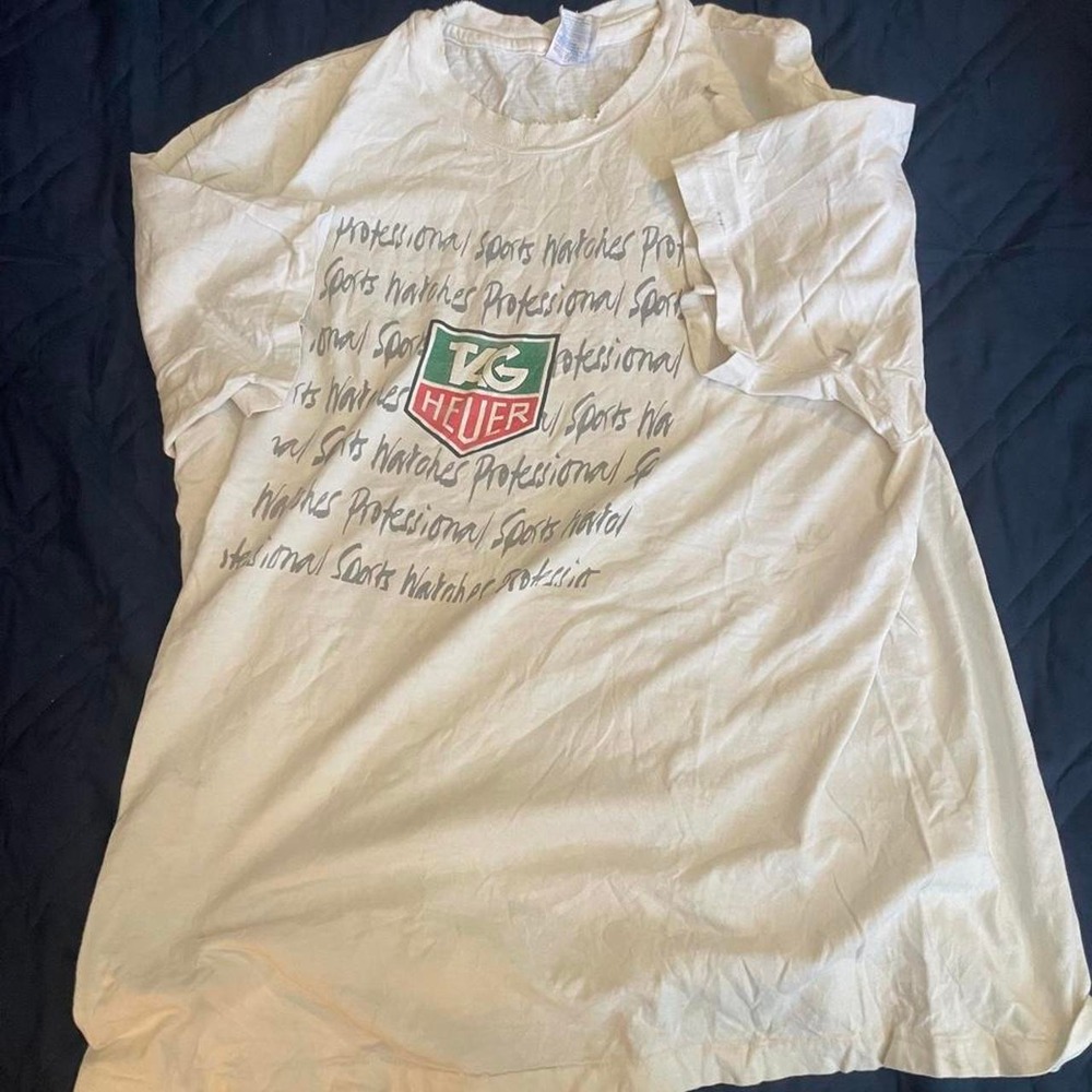 Rare Grail limited VINTAGE 90s |Tag Heuer Professional Sports Watches T-Shirt XL